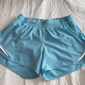 light blue shorts